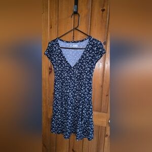 Hollister Navy Floral Mini Dress